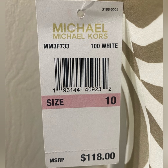 Michael Kors Zip Up Zebra Print One Piece Swimsuit - Picture 6 of 6